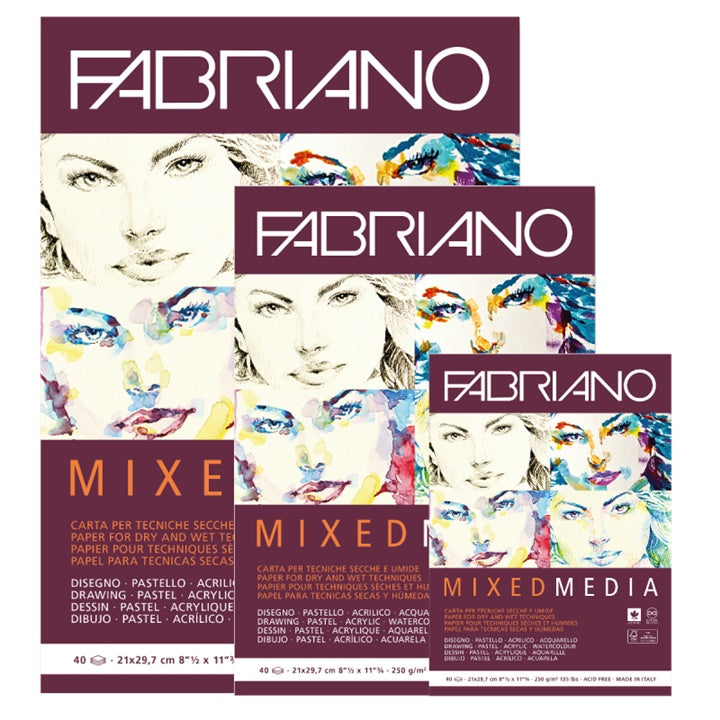 Skicovací blok  FABRIANO Mixed Media  | rôzne rozmery — obrázok 1