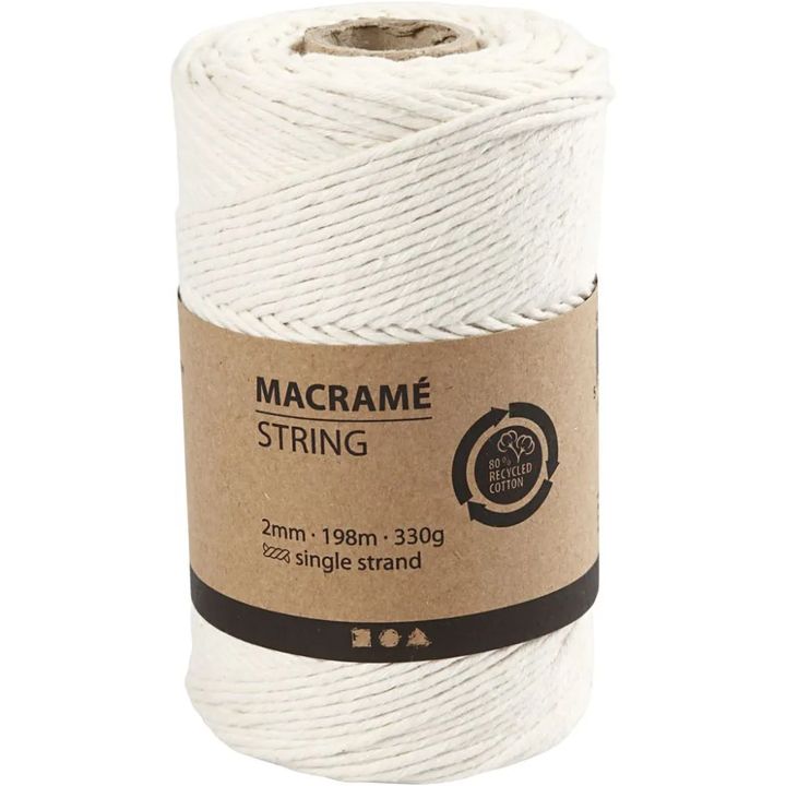 Šnúra na macrame 2 mm x 198 m | rôzne farby — obrázok 2