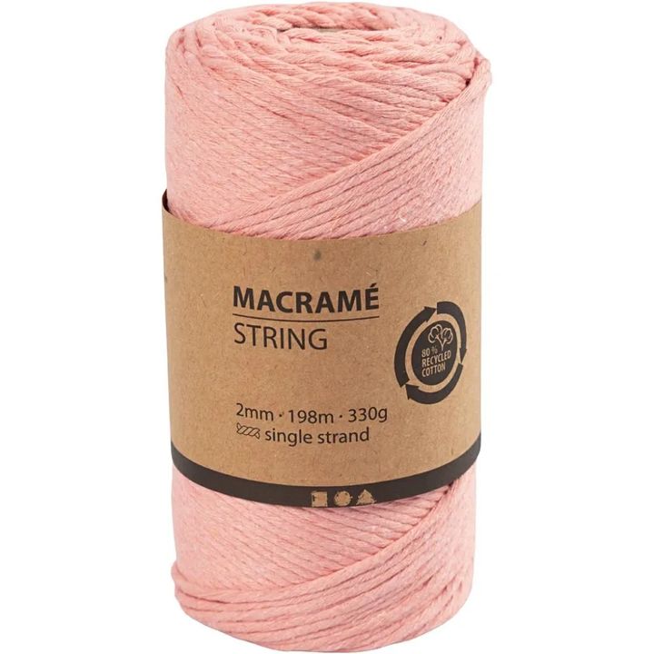 Šnúra na macrame 2 mm x 198 m | rôzne farby — obrázok 8