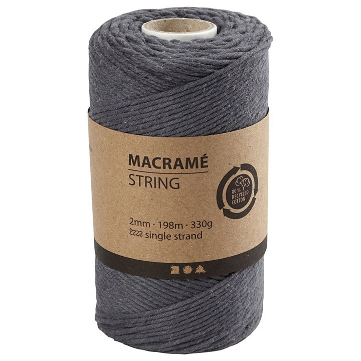 Šnúra na macrame 2 mm x 198 m | rôzne farby — obrázok 5