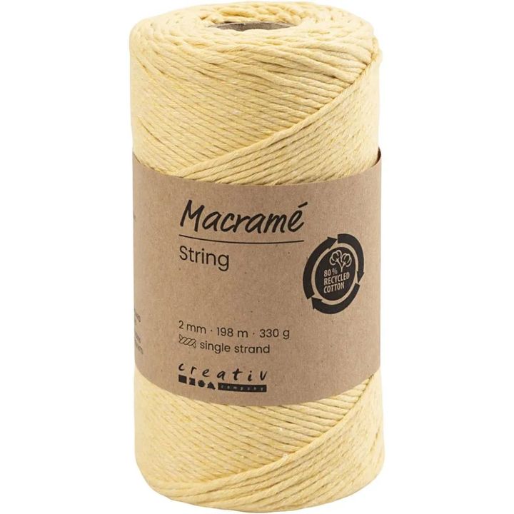 Šnúra na macrame 2 mm x 198 m | rôzne farby — obrázok 7
