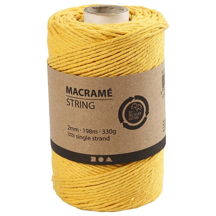 Šnúra na macrame 2 mm x 198 m | rôzne farby — obrázok 3