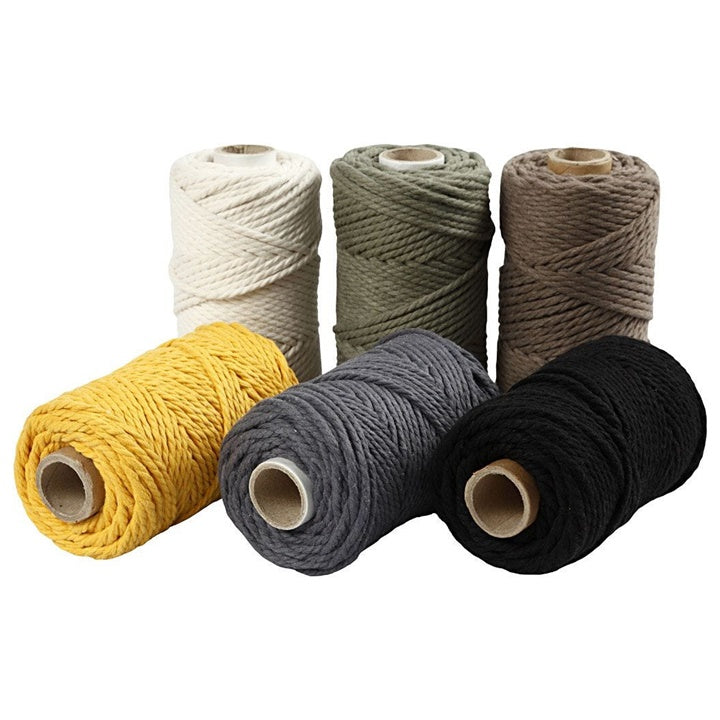 Šnúra na macrame 4 mm x 55 m | rôzne farby — obrázok 1