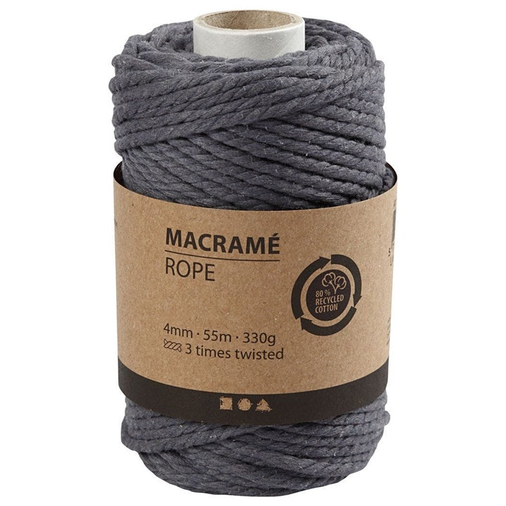 Šnúra na macrame 4 mm x 55 m | rôzne farby — obrázok 6