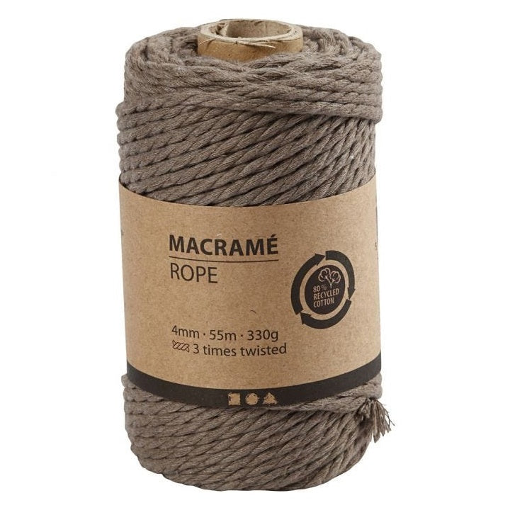 Šnúra na macrame 4 mm x 55 m | rôzne farby — obrázok 3