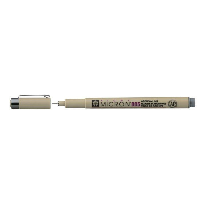 Technické pero SAKURA Pigma Micron tmavosivé  | rôzne hrúbky — obrázok 1
