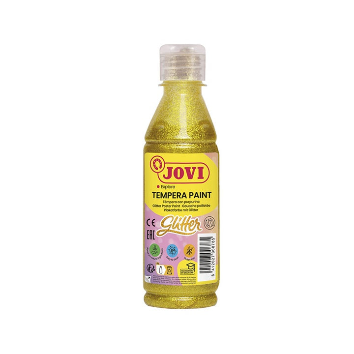 Tekutá glitrová temperová farba JOVI 250 ml  | rôzne farby — obrázok 1