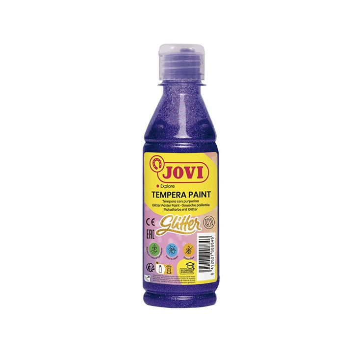 Tekutá glitrová temperová farba JOVI 250 ml  | rôzne farby — obrázok 6