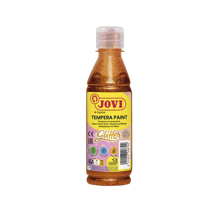Tekutá glitrová temperová farba JOVI 250 ml  | rôzne farby — obrázok 2