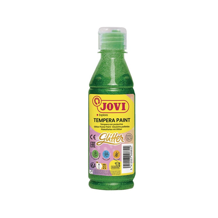 Tekutá glitrová temperová farba JOVI 250 ml  | rôzne farby — obrázok 4