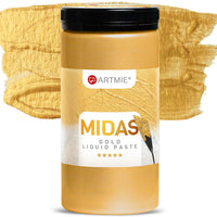 Tekutá metalická pasta ARTMIE MIDAS zlatá | rôzne objemy — obrázok 4