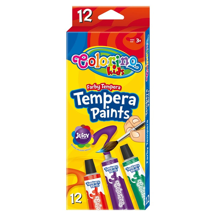 Temperové farby Colorino 12 x 12 ml — obrázok 1