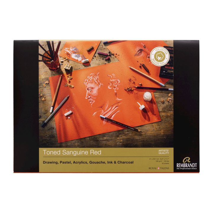Tónovaný papier Rembrandt Sanguine Red | rôzne rozmery — obrázok 2