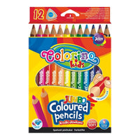 Trojhranné JUMBO farbičky Colorino 12 ks — obrázok 1