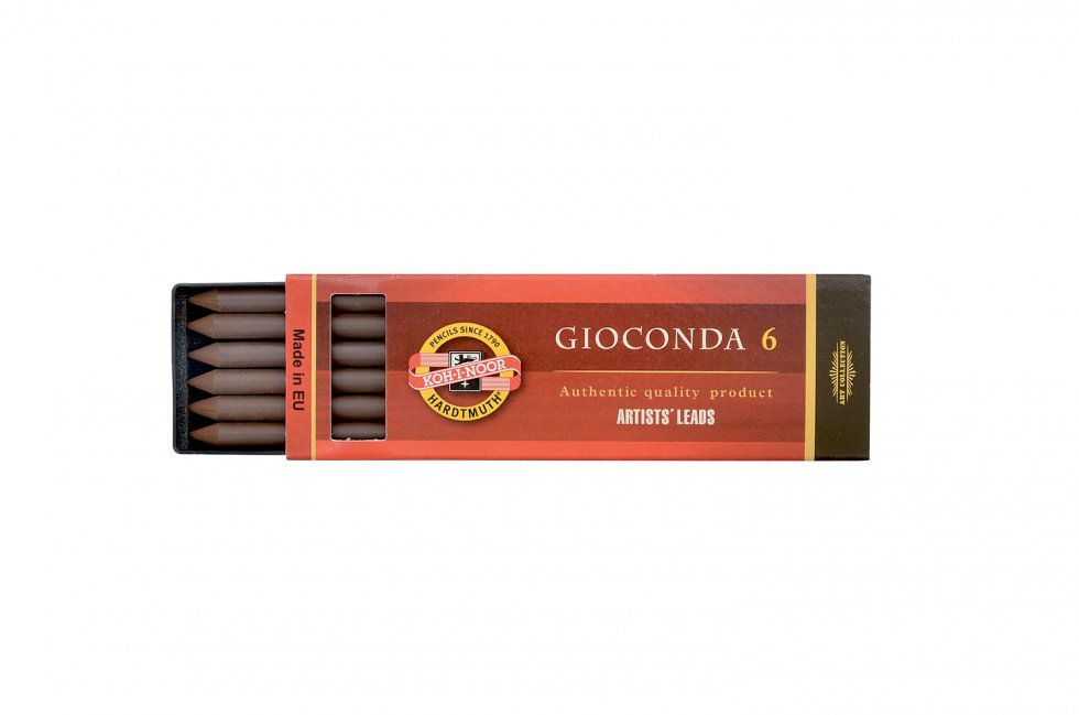 Umelecká rudka GIOCONDA svetlohnedá sépia / 6 ks