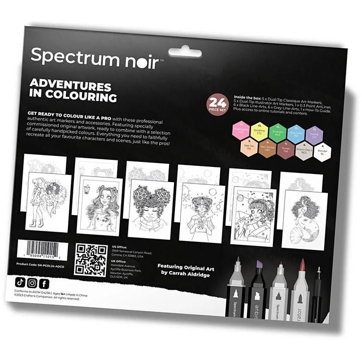 Umelecká sada na ilustrovanie Adventures in Colouring — obrázok 2