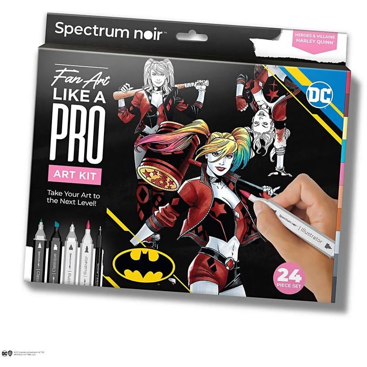 Umelecká sada na ilustrovanie Harley Quinn — obrázok 1