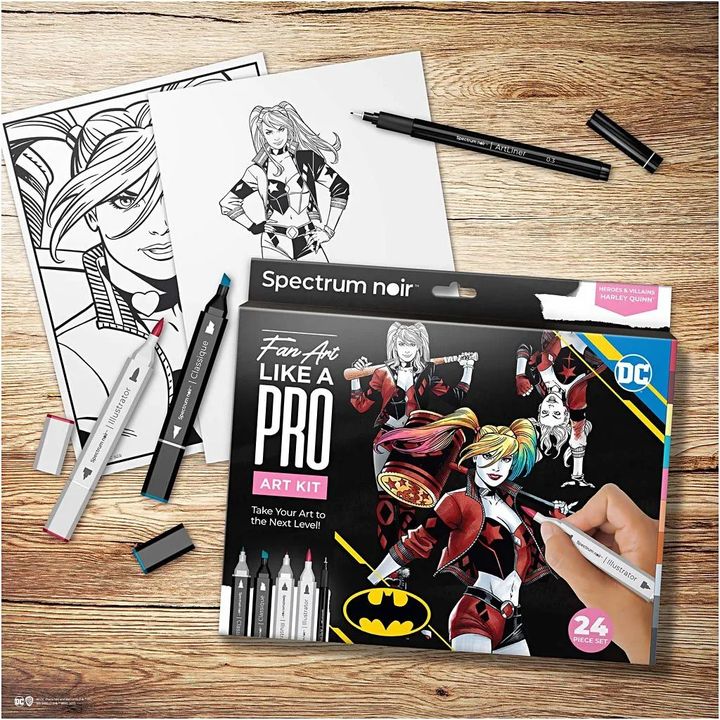 Umelecká sada na ilustrovanie Harley Quinn — obrázok 4