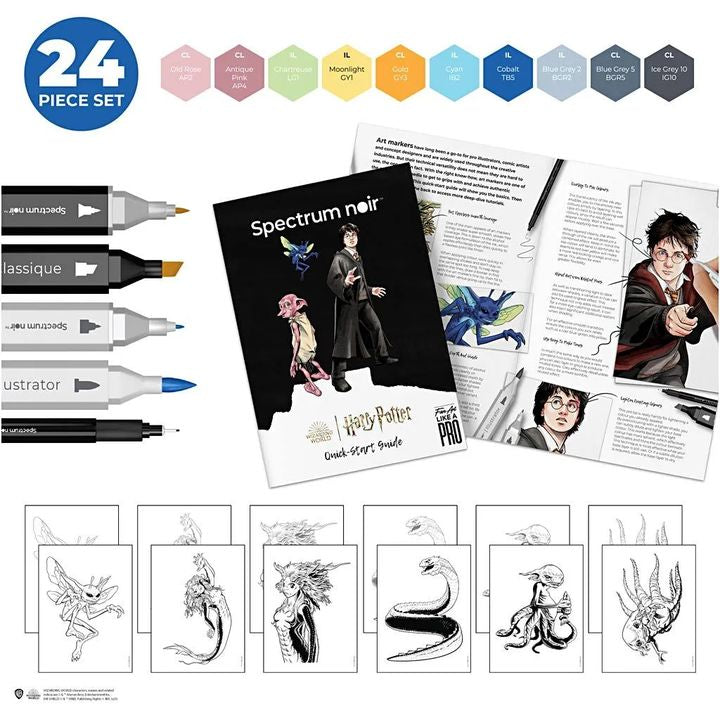 Umelecká sada na ilustrovanie Harry Potter: Magical Creatures — obrázok 1