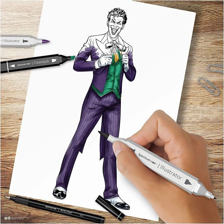 Umelecká sada na ilustrovanie Heroes and Villains : The Joker — obrázok 3