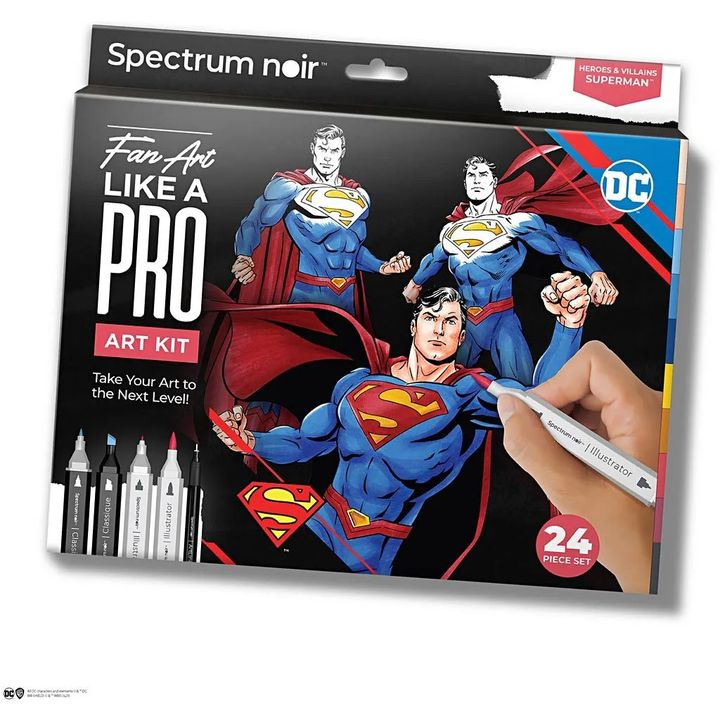Umelecká sada na ilustrovanie Superman — obrázok 3
