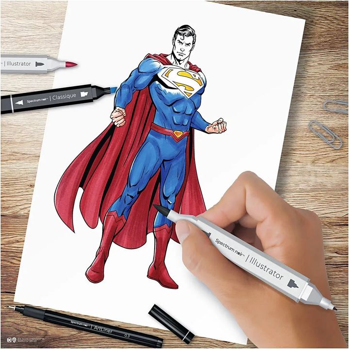 Umelecká sada na ilustrovanie Superman — obrázok 1