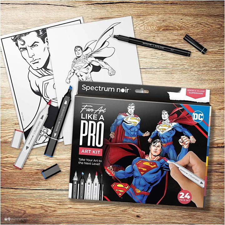 Umelecká sada na ilustrovanie Superman — obrázok 2