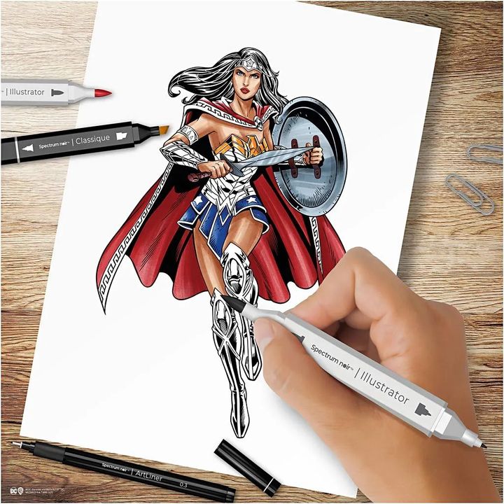 Umelecká sada na ilustrovanie Wonder Woman — obrázok 2