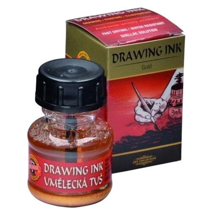 Umelecký atrament KOH-I-NOOR, 20 g – 2810 Zlatá