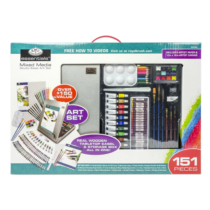Umelecký Mixed media set so stojanom Royal & Langnickel 151 ks — obrázok 1