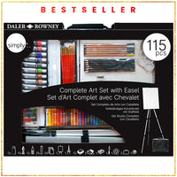 Veľký umelecký set Daler-Rowney so stojanom — obrázok 1
