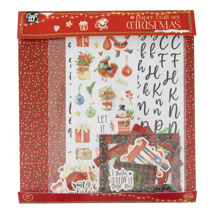 Vianočná sada na scrapbooking červená — obrázok 1