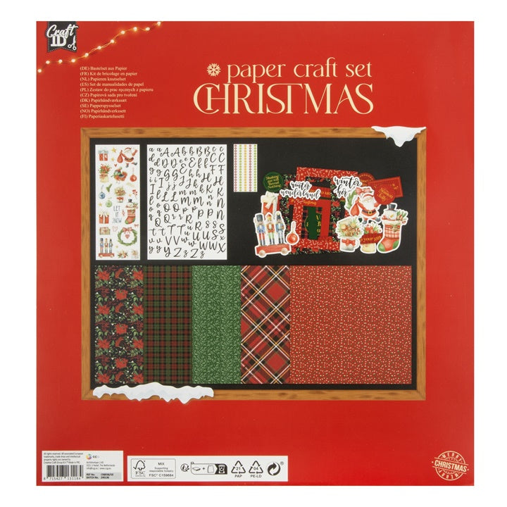 Vianočná sada na scrapbooking červená — obrázok 2