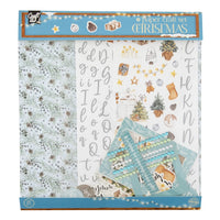 Vianočná sada na scrapbooking modrá — obrázok 1