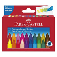 Voskovky Triangular set 24 ks farebné