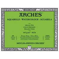 Výtvarný blok ARCHES® Aquarelle Watercolour Cold Pressed | rôzne formáty