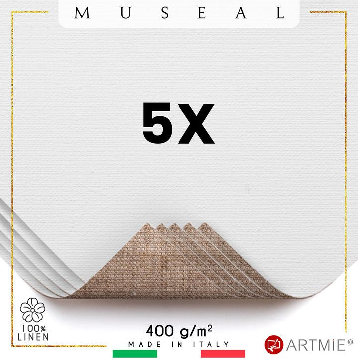 Vzorky maliarskeho plátna  ARTMIE MUSEAL  - 5 ks | rôzne rozmery — obrázok 2
