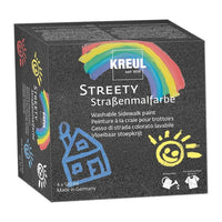 Zmývateľná farba na chodník STREETY - KREUL / sada 4 x 120 ml