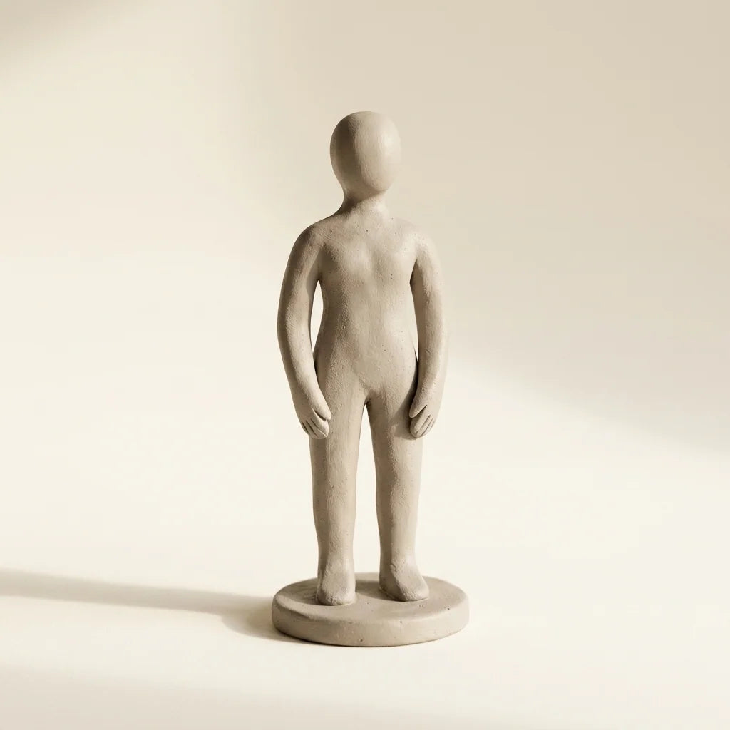 Ručne modelovaná figúrka postavy z hmoty Clay with me